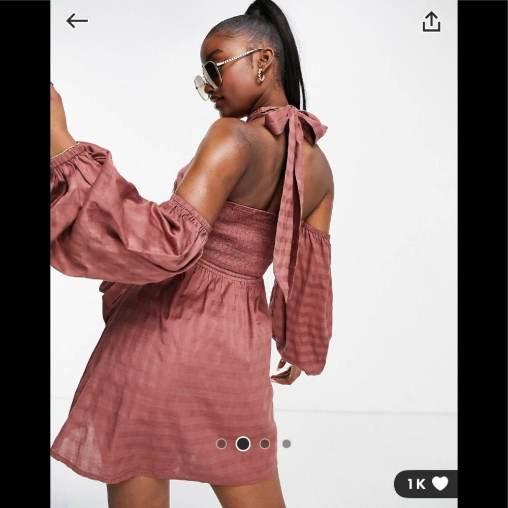 ASOS cross neck wrap beach dress. Never worn. Excellent condition. NW/oT! US10